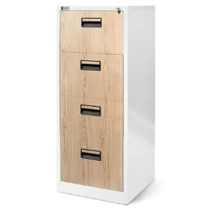 Obrazek Komoda  Sara V004 metalowa biały/sonoma