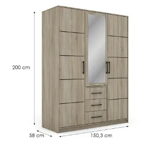 Obrazek Szafa Bollate 3 Sonoma