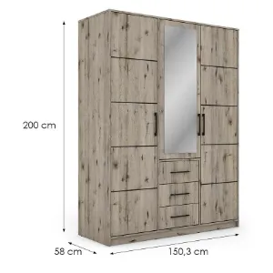 Obrazek Szafa Bollate 3 Dąb Welington