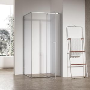 Obrazek Kabina prysznicowa prostokątna Zen 100x80x195 chrom