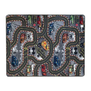 Obrazek Dywan dziecięcy Racers 97 1,33/1,75 szary