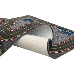 Obrazek Dywan dziecięcy Racers 97 1,33/1,75 szary