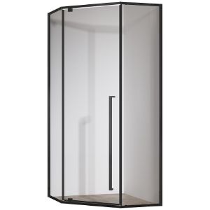 Obrazek Kabina prysznicowa pięciokątna Light 90x90x195 black