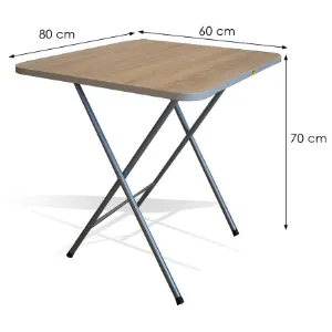 Obrazek Stół Składany Root 80x60 Naturalny