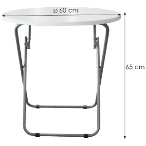Obrazek Stolik składany Seed 60Q biały