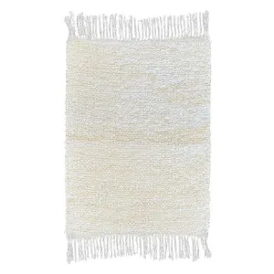 Obrazek Ręcznie tkany dywan bawełniany Milan B 0,4/0,75 biały