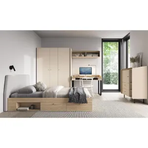 Obrazek Regał Alessio AE4 Beż/Dąb