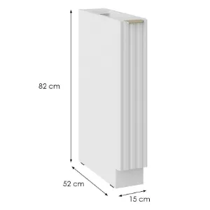 Obrazek Szafka Kuchenna Tuluza 15D CARGO BB biały mat lamel