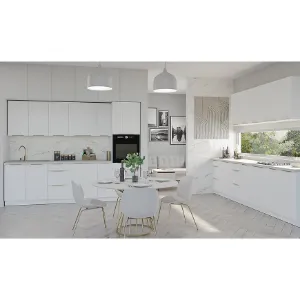 Obrazek Szafka Kuchenna Tuluza 40DK-210 2F biały mat lamel