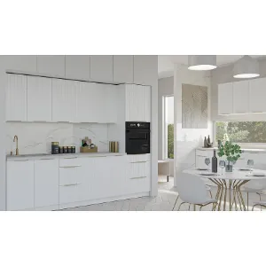 Obrazek Szafka Kuchenna Tuluza 90x90 DN 2F BB biały mat lamel