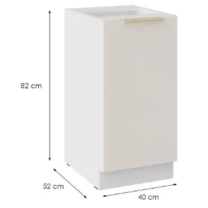 Obrazek Szafka Kuchenna Nicea 40D 1F BB beż piaskowy