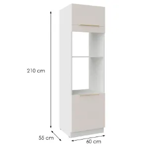 Obrazek Szafka Kuchenna Nicea 60DPM-210 2F beż piaskowy