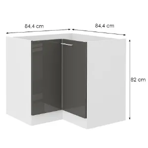 Obrazek Szafka Kuchenna Lara Grey 90x90 Nd 2f Bb