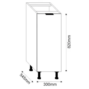 Obrazek Szafka Kuchenna Loft II D30 grafit