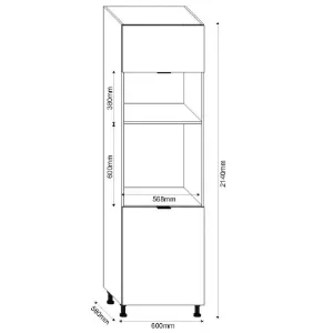 Obrazek Szafka Kuchenna LOFT II D60 KU grafit