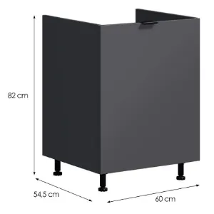 Obrazek Szafka Kuchenna LOFT II D60 ZL grafit