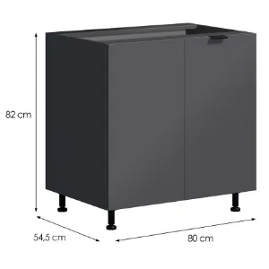 Obrazek Szafka Kuchenna LOFT II D80 grafit