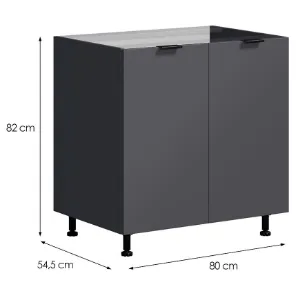 Obrazek Szafka Kuchenna LOFT II D80 ZL grafit