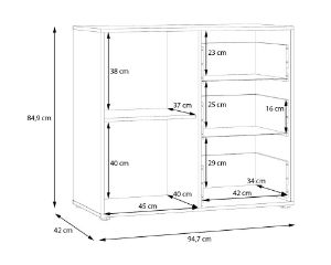 Obrazek Komoda Calvado 221 dąb mauvella/piaskowy