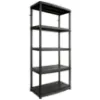 Obrazek Regał plastikowy R50 czarny (180X74X40)
