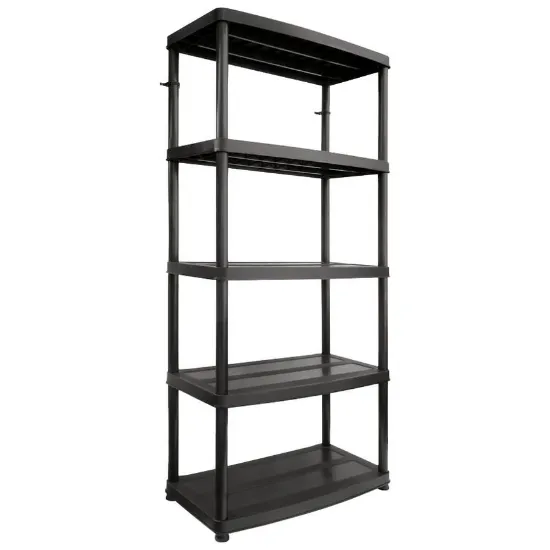 Obrazek Regał plastikowy R50 czarny (180X74X40)