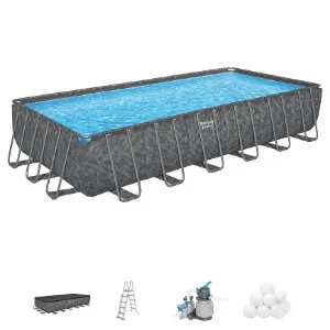 Obrazek Basen stelażowy prostokątny APX 7.32x3.66x1.32m 561KG