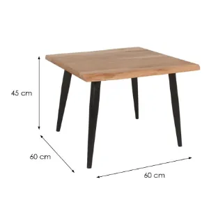 Obrazek Ława Hector 60 9498 Naturalny/Czarny