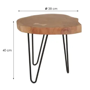 Obrazek Stolik Olaf 2 9495 Naturalny/Czarny