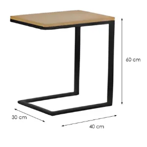 Obrazek Stolik Vitus 10793 Dąb/Czarny