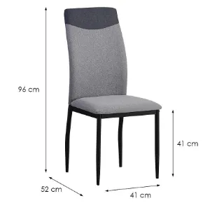 Obrazek Krzesło Pegasus 10426 szare/czarne