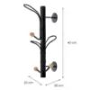 Obrazek Wieszak Ścienny Gc7469 Czarny/Naturalny