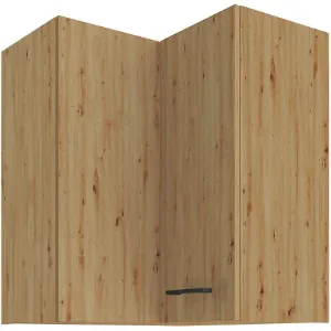 Obrazek Szafka kuchenna MODENA CZARNY/DĄB ARTISAN 60X60 GN-72 2F (90°)