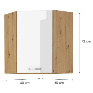 Obrazek Szafka kuchenna Artisan biały 60X60 GN-72 2F (45°)