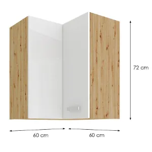 Obrazek Szafka kuchenna Artisan biały 60X60 GN-72 2F (90°)