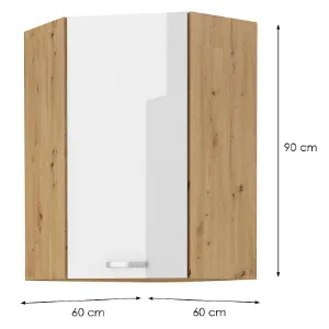 Obrazek Szafka kuchenna Artisan biały 60X60 GN-90 1F (45°)