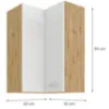 Obrazek Szafka kuchenna Artisan biały 60X60 GN-90 2F (90°)