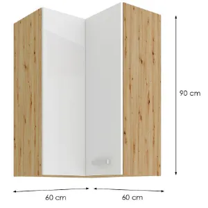 Obrazek Szafka kuchenna Artisan biały 60X60 GN-90 2F (90°)