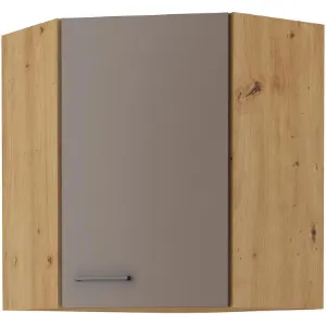 Obrazek Szafka kuchenna BOLONIA TRUFEL/DĄB ARTISAN 60X60 GN-72 2F (45°)