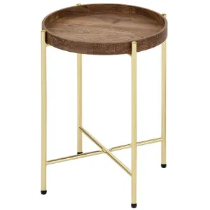 Obrazek Stolik Gc6764 43x43x54 Mosiądz/Antyczny