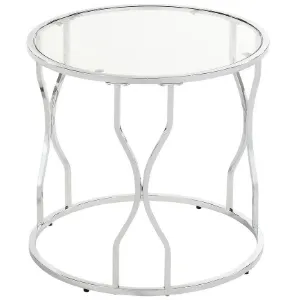 Obrazek Stolik Gc7281 55x55x53 Chrom/Szkło