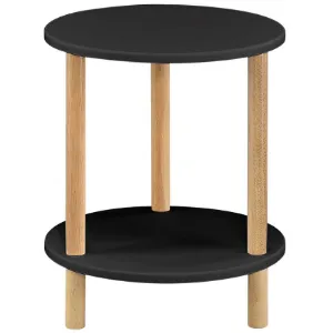 Obrazek Stolik Gc7405 35x35x43 Czarny/Naturalny