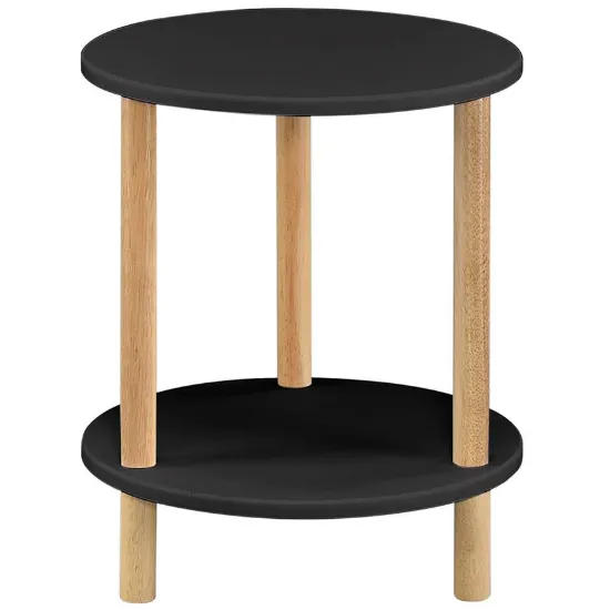 Obrazek Stolik Gc7405 35x35x43 Czarny/Naturalny