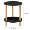 Obrazek Stolik Gc7405 35x35x43 Czarny/Naturalny