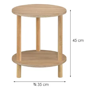 Obrazek Stolik Gc7405 35x35x43 Sonoma/Naturalny