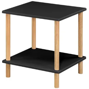 Obrazek Stolik Gc7404 40x40x45 Czarny/Naturalny