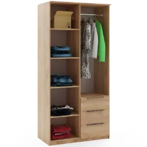 Obrazek Szafa Florencja craft złoty 100x215