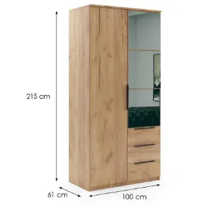 Obrazek Szafa Florencja craft złoty 100x215