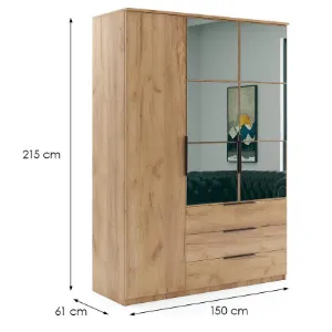 Obrazek Szafa Florencja craft złoty 150x215