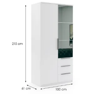 Obrazek Szafa Florencja biały 100x215