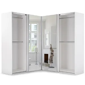 Obrazek Szafa Narożna Merida Biały / Lustro